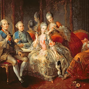 The Penthievre Family or The Cup of Chocolate, 1768 (oil on canvas)