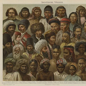 Peoples of Asia (colour litho)