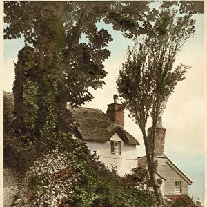 Percy Bysshe Shelleys Cottage, Lynmouth, Devon (colour photo)