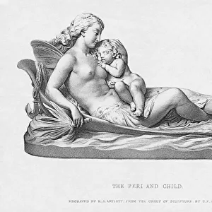 The Peri and Child, c. 1871, engraved by R. A. Artlett (engraving)