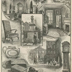 Personal memorials and relics of John Wesley: for the centenary of his death (engraving)