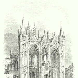 Peterborough Cathedral, West Front (engraving)