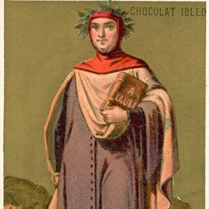 Petrarch, Italian Renaissance scholar and poet (chromolitho)