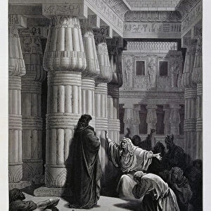 Pharaoh instructs Moses to take the Jewish people out of Egypt