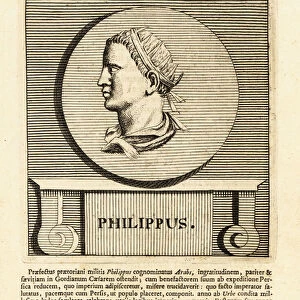 Philip the Arab, Roman emperor, 1736 (engraving)