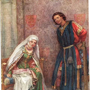 Philip now learned that he was the son of King Richard, illustration from Shakespeare's stories of the English Kings, published by George Harrap & Son, 1912 (colour litho)