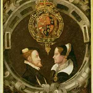 Philip and Mary I (1519-58), c. 1555 (oil on panel)