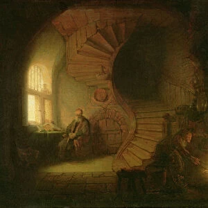 Philosopher in Meditation, 1632 (oil on panel)