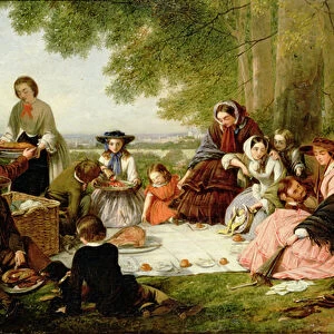 A Picnic, 1857 (oil on canvas)