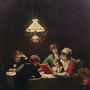 The Picture Book (oil on canvas)
