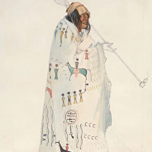 Piegan Blackfeet Man, 1833 (w / c on paper)