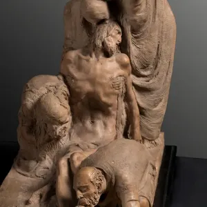Pieta, detail (earthenware)