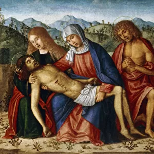 The Pieta, (oil on canvas)