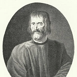 Pietro Aretino, Italian poet and writer (engraving)