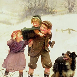 The Piggy Back Ride, 1900 (oil on canvas)