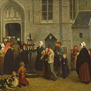 Pilgrimage to Diegem (oil on canvas)