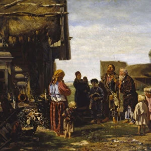 The Pilgrims, 1870 (oil on canvas)