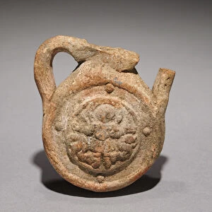 Pilgrims Flask with Saint Menas, 500-700 (terracotta)