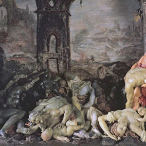 The Plague, 1691-94 (wax) (detail of 309482)