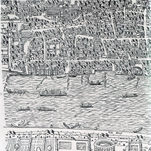 Plan of London, c. 1560-70 (engraving)