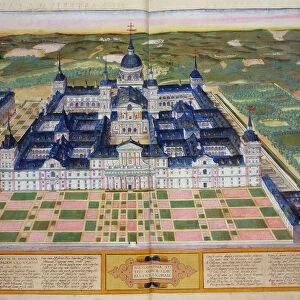 Plan of the Monastery of El Escorial, from Civitates Orbis Terrarum