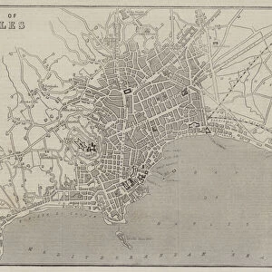 Plan of Naples (engraving)