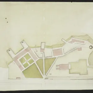 Plan of Coastal Buildings Print