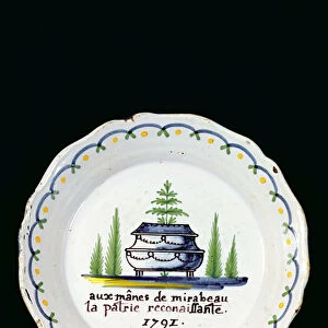 Plate, 1791 (ceramic)