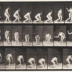 Plate 303. Picking Up a Ball and Throwing It, 1872-85 (collotype on paper)