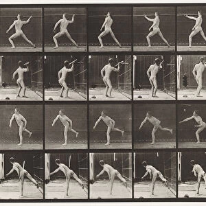 Plate 360. Throwing a Spear, 1872-85 (collotype on paper)