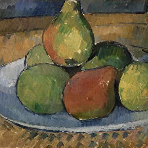 Plate of Fruit on a Chair, 1879-80 (oil on canvas)
