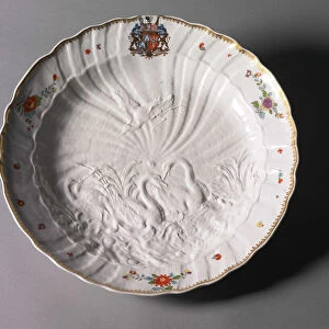 Plate from the Swan Service, manufacturer Meissen Porcelain Factory, Germany, c