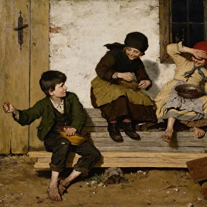 Playing children, 1878