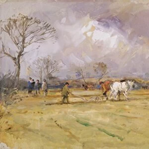 The Plough Team, 1905 (w / c on paper)