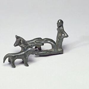 Ploughing Team, from Eastern Greece or Turkey, 6th century BC (bronze)
