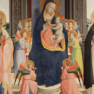 Detail from the Politico Di San Domenico showing the Virgin