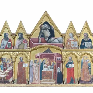 Polyptych with the Presentation in the Temple and Pieta, 1330-35 (tempera on panel)