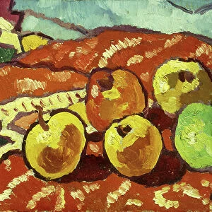 Pommes et Draperie, 1939 (oil on canvas)