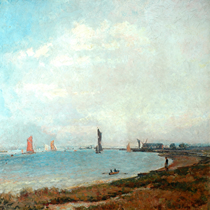 Poole Harbour, c. 1900-08 (oil on canvas)