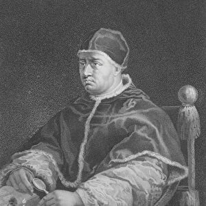 Pope Leo X, after a portrait by Raphael (engraving)