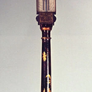Portable stick barometer with chinoiserie decoration, late 17th century