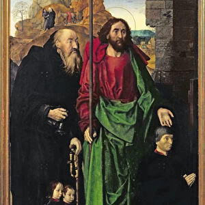 The Portinari Altarpiece, St. Thomas and St. Anthony the Hermit with Tommaso Portinari