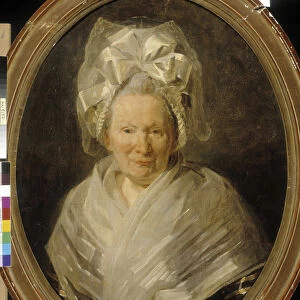 Portrait of an Aged Woman (oil on canvas)