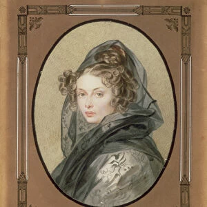 Portrait of Alexandra Grigorievna Muravyova (1804-32), 1825 (w / c) (see 74426)