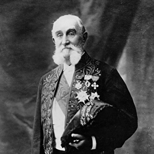 Portrait of Alfred Grandidier, c. 1885 (b / w photo)