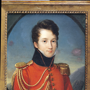 Portrait of Alfred de Vigny (1797-1863) (oil on canvas)