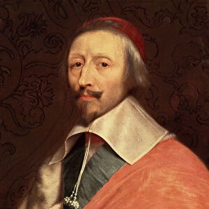 Portrait of Armand Jean du Plessis, Cardinal de Richelieu, detail (oil on canvas