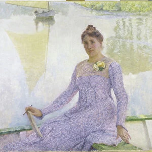 Portrait of the artist, Anne de Weert, 1899 (oil on canvas)
