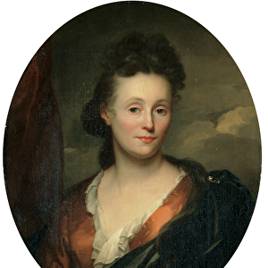 Portrait of the artists wife, Francoise van Diemen (oil on canvas) (pair to 1219555)