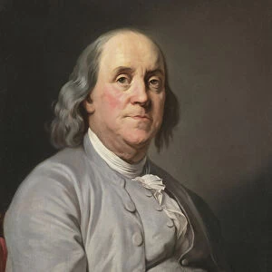 Portrait of Benjamin Franklin, by Duplessis, Joseph-Siffred (1725-1802)